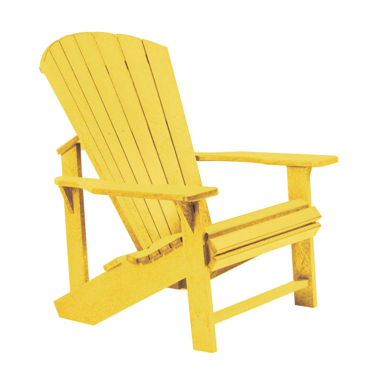 Yellow plastic adirondack discount chairs